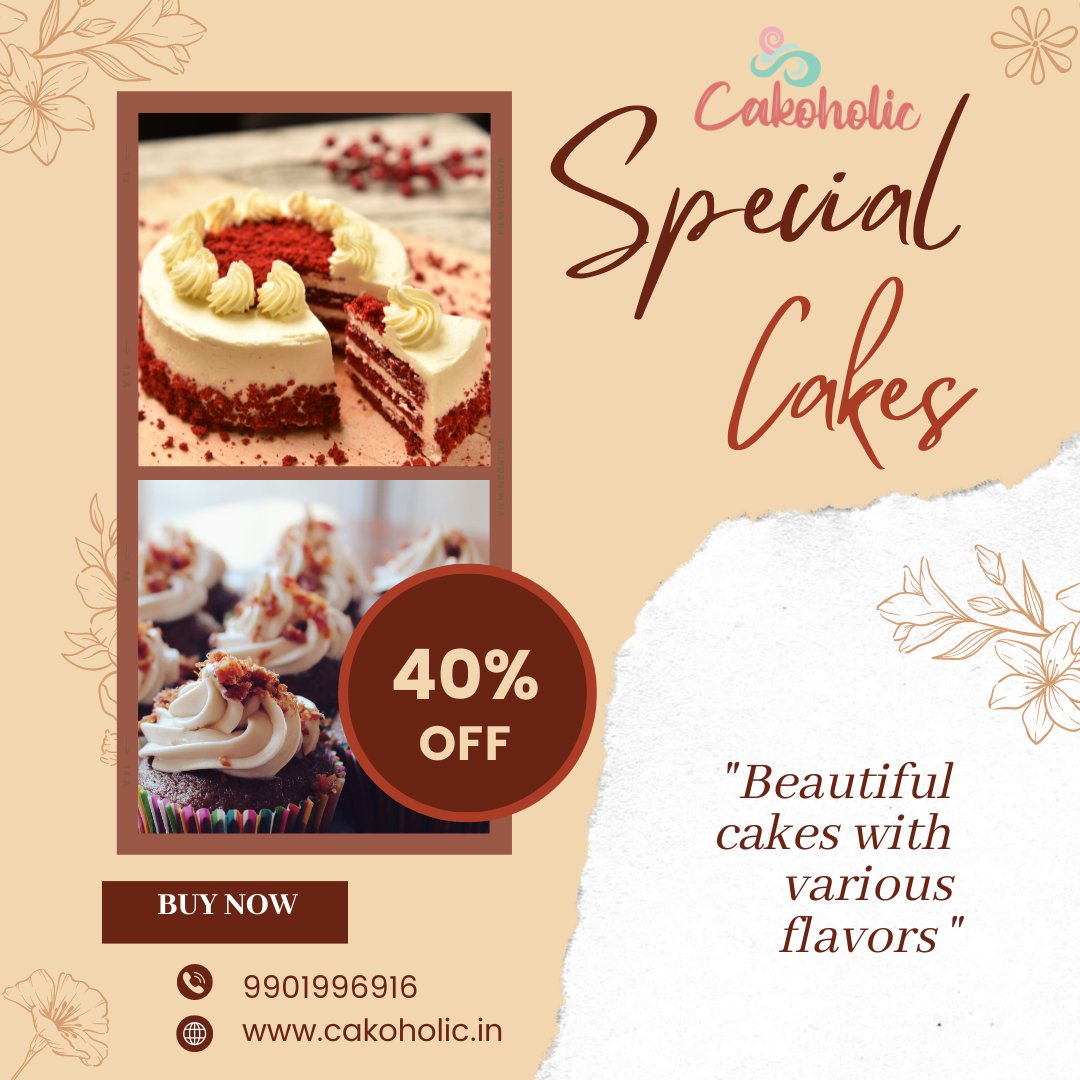 Indulge in exquisite joy with our special cakes! Handcrafted perfection each bite is a celebration. Elevate your moments with sweetness and style

For more
Contact us: 9901996916
Visit us: cakoholic.in
#specialcakes
#trendingcakes
#homemadecakes
#christmascakes
#new