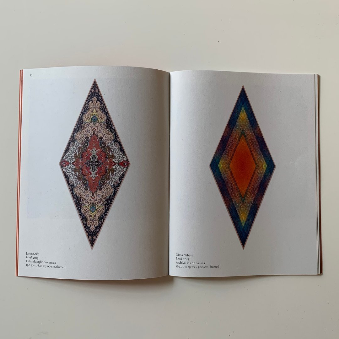 thethirdline's tweet photo. Nima Nabavi and Jason Seife’s exhibition catalogue ‘Duality’ 2023. ✨
The catalogue includes an essay, ‘Duality: Nima Nabavi and Jason Seife,’ written by Dr. Natasha Morris.
The exhibition is on view until 5th of January 2024
#Duality #NimaNabavi #JasonSeife #NatashaMorris https://t.co/4avSsZtdor