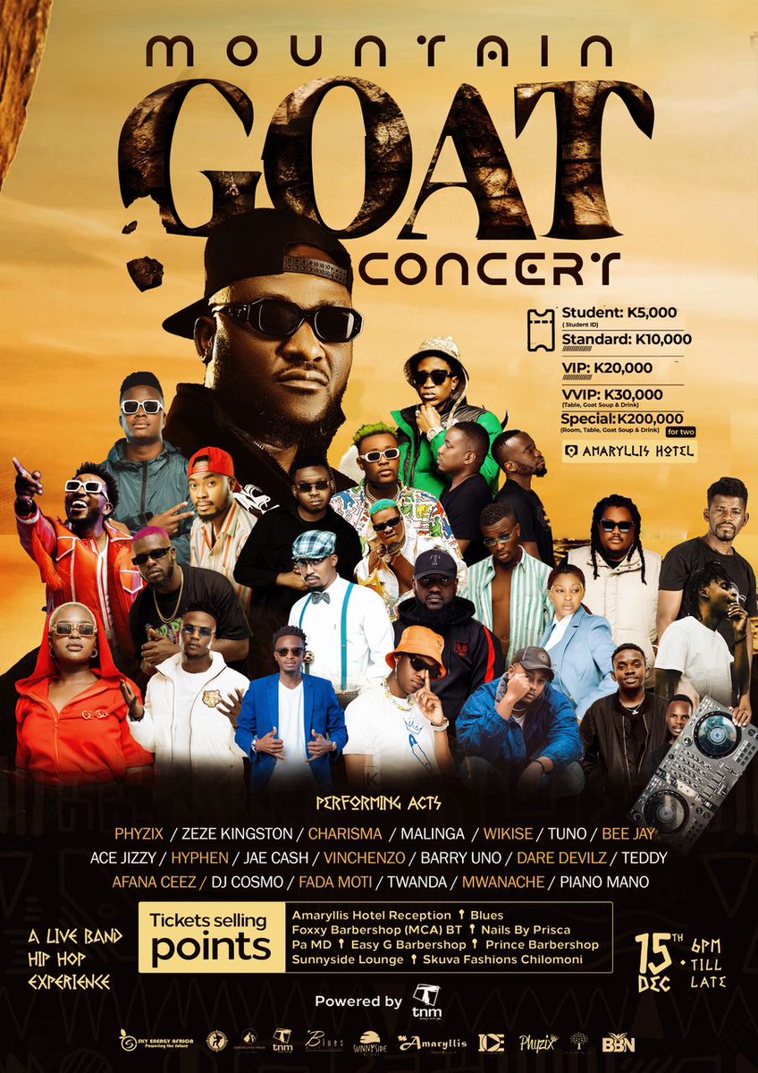 Untouched260's tweet image. It's tomorrow guys 🔥 🔥 🔥 🔥 🔥 🔥 🔥

THE MOUNTAIN GOAT CONCERT..

Amaryllis Hotel.

Get yourself ready it's happening

#MountainGoat
#Phyzix