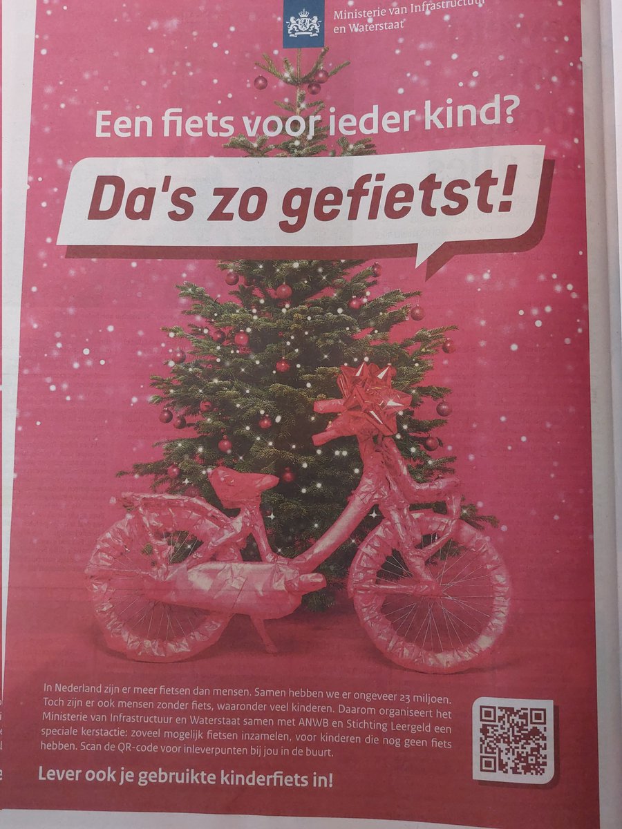 Mooie actie, eerste resultaat van de citydeal 'fietsen voor iedereen ' Alle kinderen willen fietsen. Doe mee als je nog een ongebruikte fiets hebt staan!