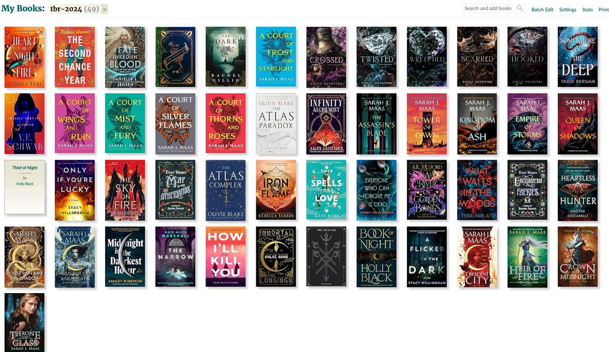 SL_Mahon's tweet image. For someone who only read 3 books this year. My #TBR for 2024 is either very ambitious or extremely stupid. Open to #BookRecommendations #NewReleases #BooksWorthReading #BookTwitter