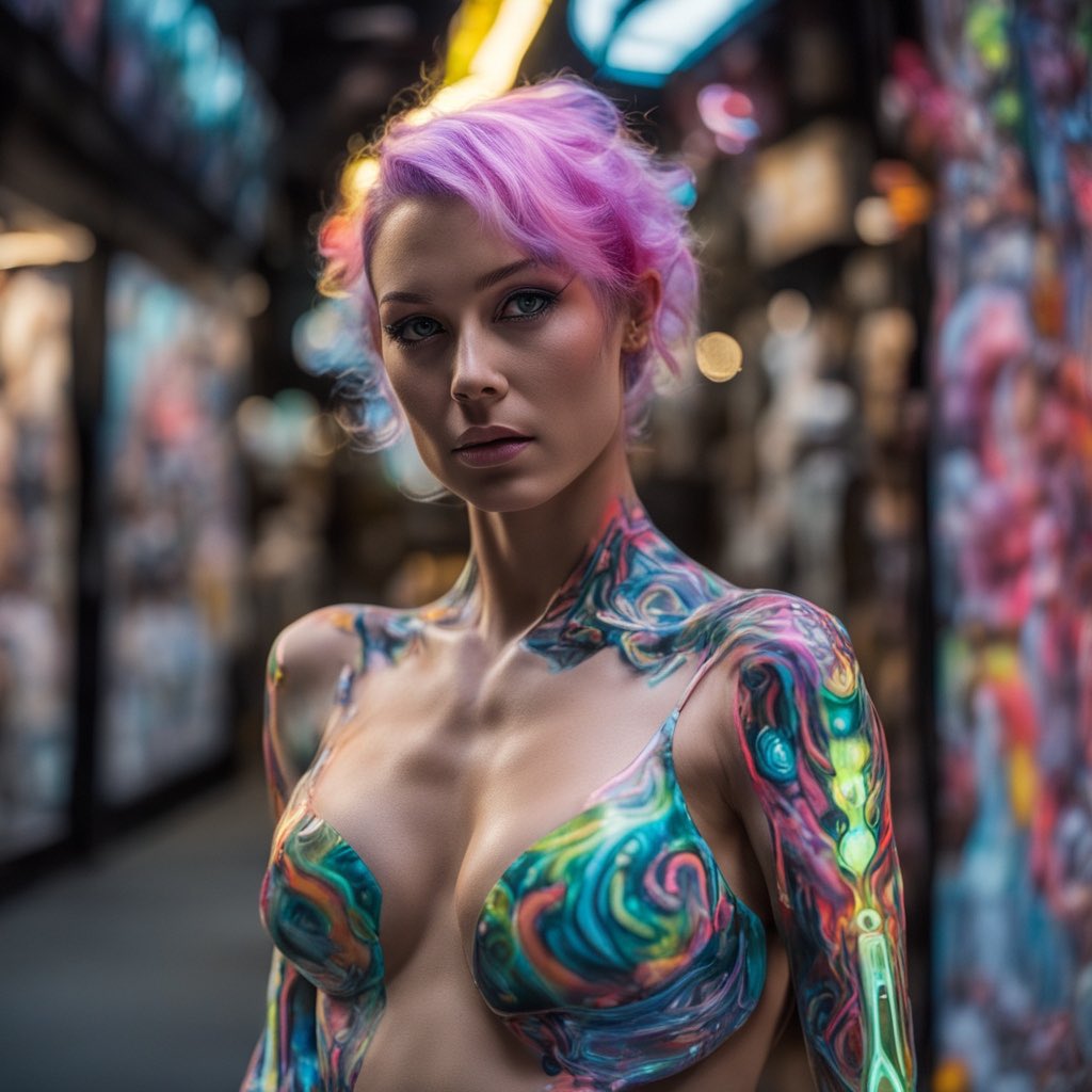 NeuyAi's tweet image. #NeuyAI ultra realistic cyberpunk sleek woman with [NEON LIGHTS] wide angle lens

#Intensify #Supersize #GenerativeAI #generativeart #ai #AIart #midjouney #leonardoai #dalle #dalle3 #nft #NFTCollection #NFTCommmunity #nftart #aiwomen #AIgirl #cyberpunk #NEUY $NEUY