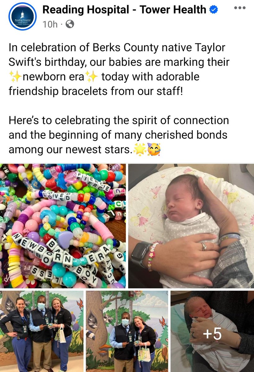 swifferupdates's tweet photo. 🎂| In celebration of Taylor's birthday, the hospital that Taylor was born in is giving out friendship bracelets to the newborns and their parents! 😊❤️ https://t.co/G4BA7F31in