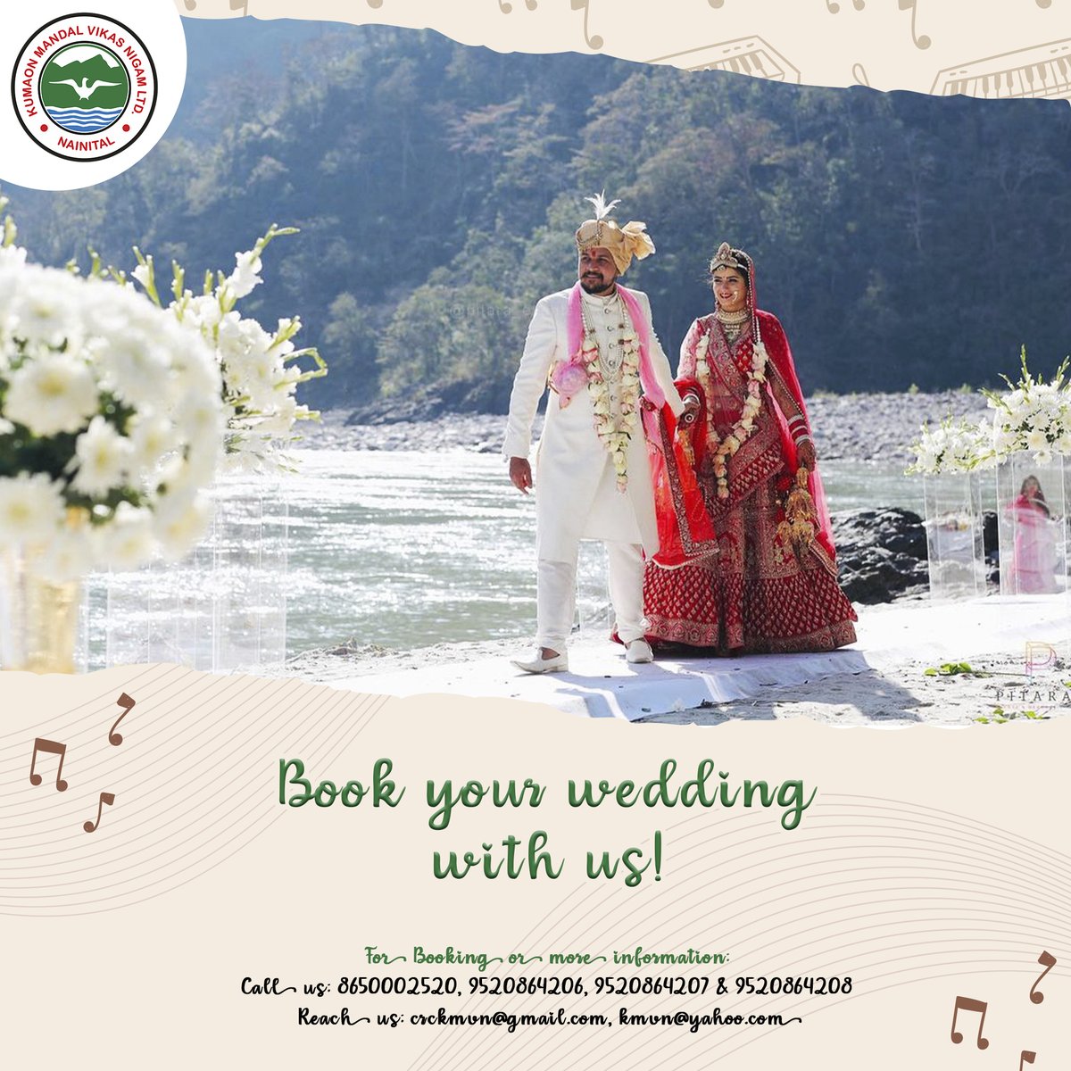 Kumaon is a popular wedding destination that offers a peaceful environment, pleasant climate, and snow-covered mountains. So, Come together in the perfect destination, to start your life with imagination. #uttarakhandtourism #uttarakhand @UTDBofficial