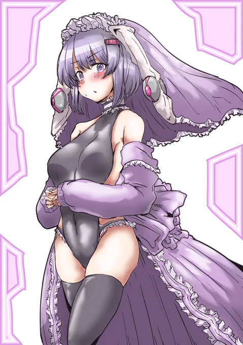 今日の日課はウェディング水着結月ゆかり雫です 