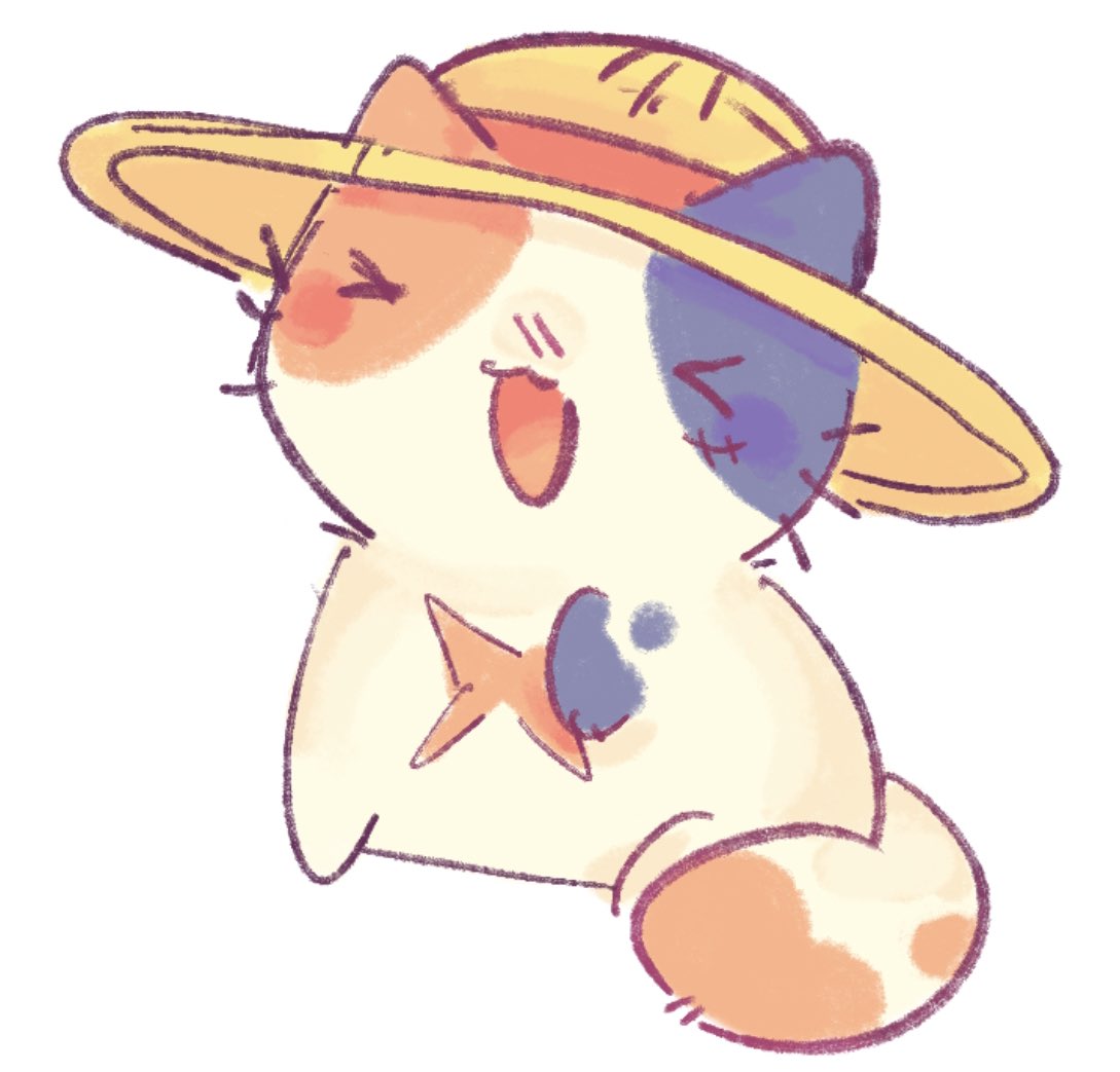 SUNGODMAKI's tweet image. meowy d luffy