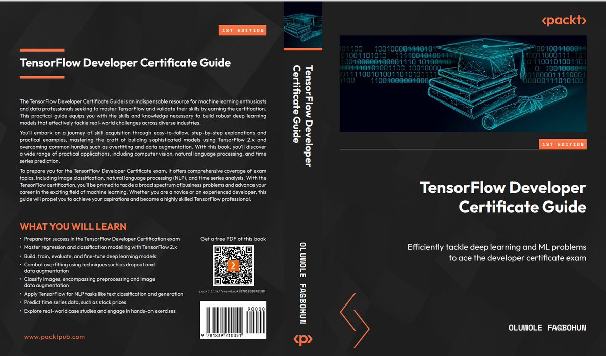 New partnership with Author of the ‘Tensorflow Developer Certificate Guide’ We are creating a specialized training program for the certification. More info coming soon. #TensorFlow #ai #ml #data