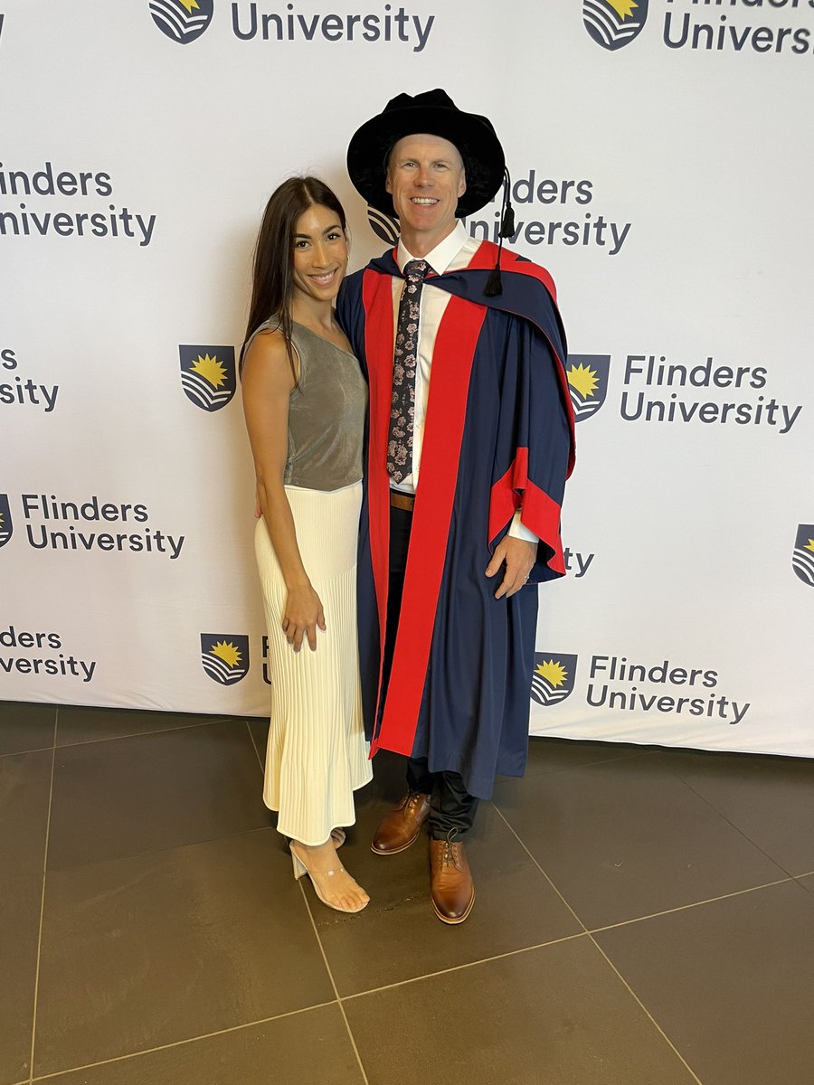 🚨Today marks the culmination of a 6 year journey at @Flinders where I’ve finally graduated with my PhD in applied sports 🏃‍♂️ biomechanics 🎓 … Thankyou to my supervisors Prof Claire Drummond, @Williams_Kym_ , Prof Roland van den Tillaar @ShapeResearch @AcademicChatter