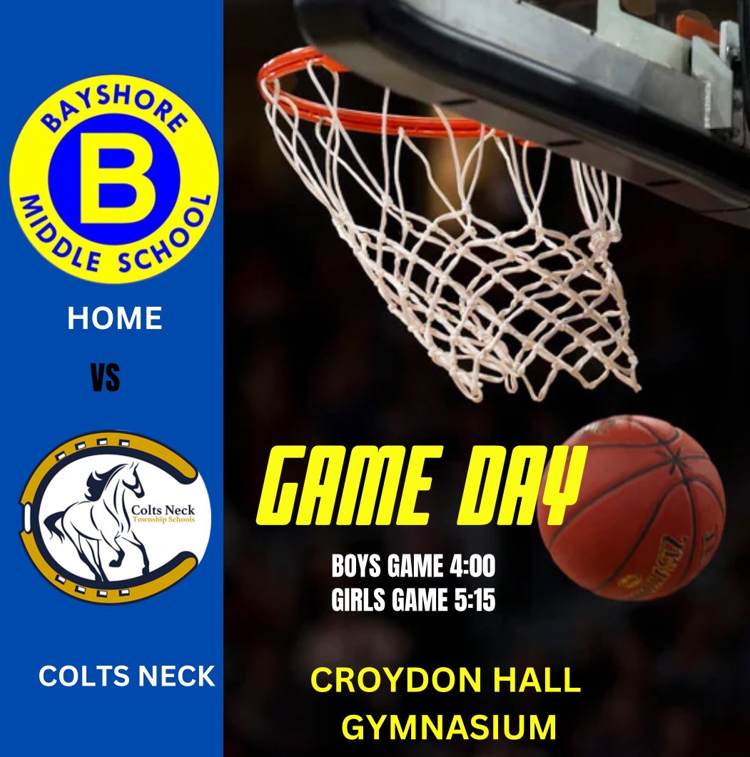 Thursday, December 14, come see your Dolphins take on Colts Neck &amp; wear your Bayshore gear as we TAKE OVER Croydon Hall Gymnasium. Cheerleaders will be pumping up the crowd as usual. #MTPSPride