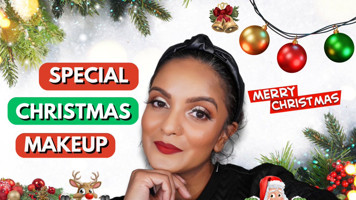 Easy Christmas Makeup Tutorial by Christy P Durban Makeup Artist & YouTube Beauty Educator. 💚💖 #durbanmakeupartist #durbanmua #GirlTalkZA #makeupartist #makeup #follow #love #beauty #makeuptutorials #makeupreviews #YouTuber #youtube 💗Share The Love youtube.com/watch?v=j0nqdD…⤵