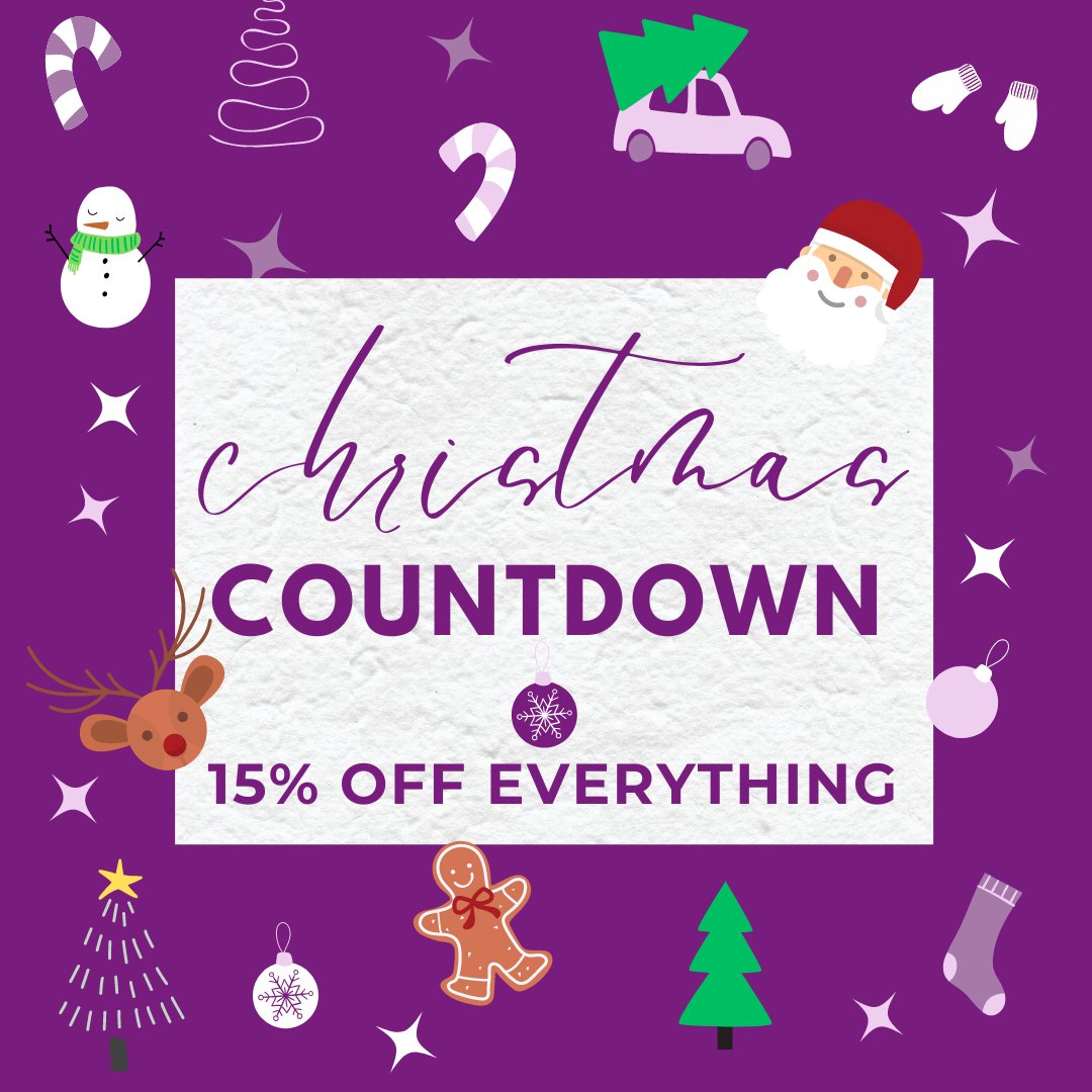 Our Christmas Countdown starts today!
🎁 15% OFF ABSOLUTELY EVERYTHING! 🎁

👋 Not sure what to choose? DM us with your questions!

 #christmascountdown #xmastime #happychristmas #countdown #xmassale #discounts
