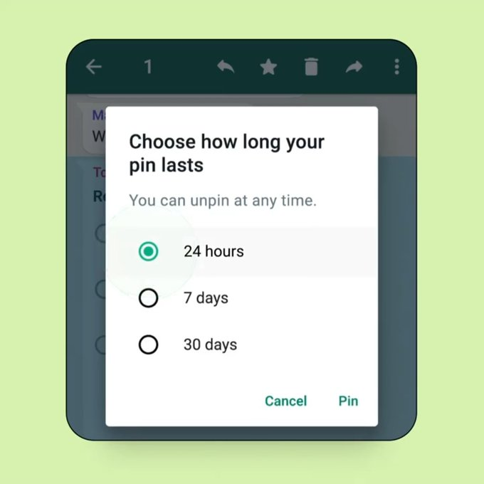 TechTravie's tweet photo. WhatsApp comeup with pinned messages.
what you think about it ?
#WhatsApp #PinnedMessages https://t.co/fprr8Pti5D
