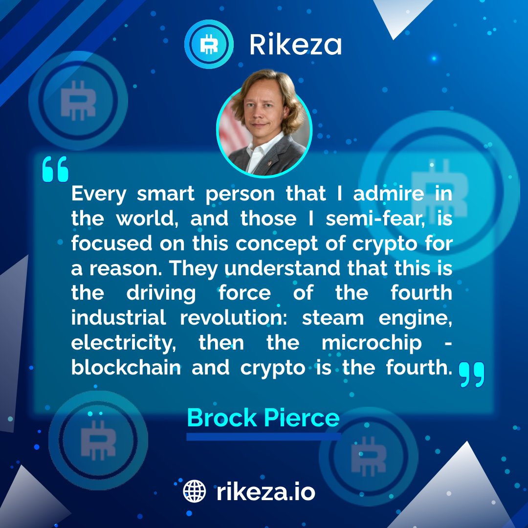 Smart minds focus on crypto as the driving force of the fourth industrial revolution—steam engine, electricity, microchip, and now blockchain. 🌐💡 #CryptoRevolution #BrockPierce