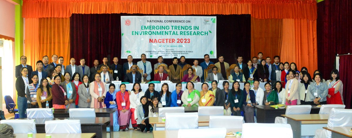 ManipurUniverse's tweet photo. National Conference on Emerging Trends in Environmental Research - NACETER 2023! 🌿🌍 Exciting discussions await on Dec 14-15 at the Court Hall, MU, organized by the Department of Forestry and Environmental Science, MU.  #NACETER2023 #EnvironmentalResearch #MUConference https://t.co/ZDahwKhatd