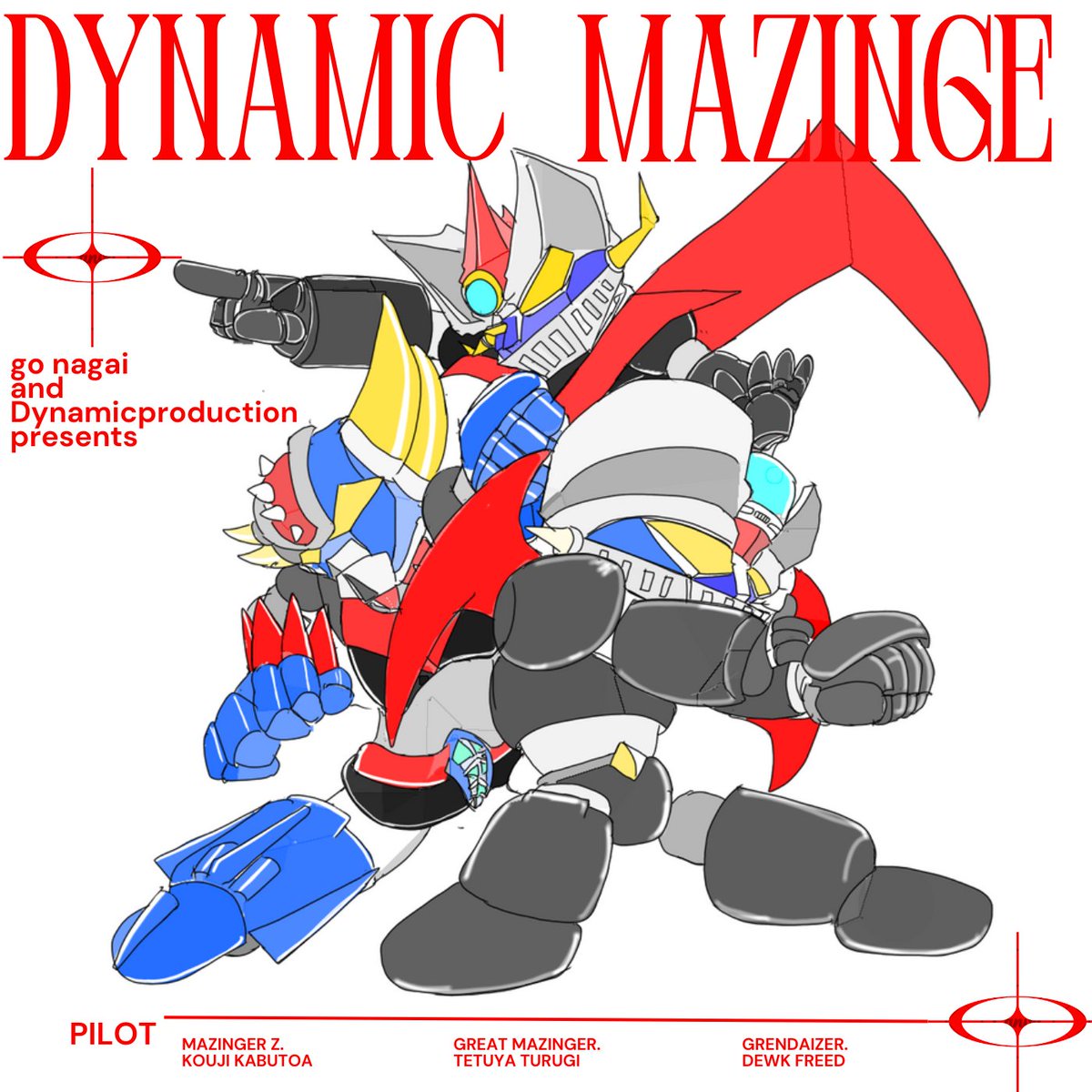 super robot robot no humans mecha yellow eyes pointing cape  illustration images