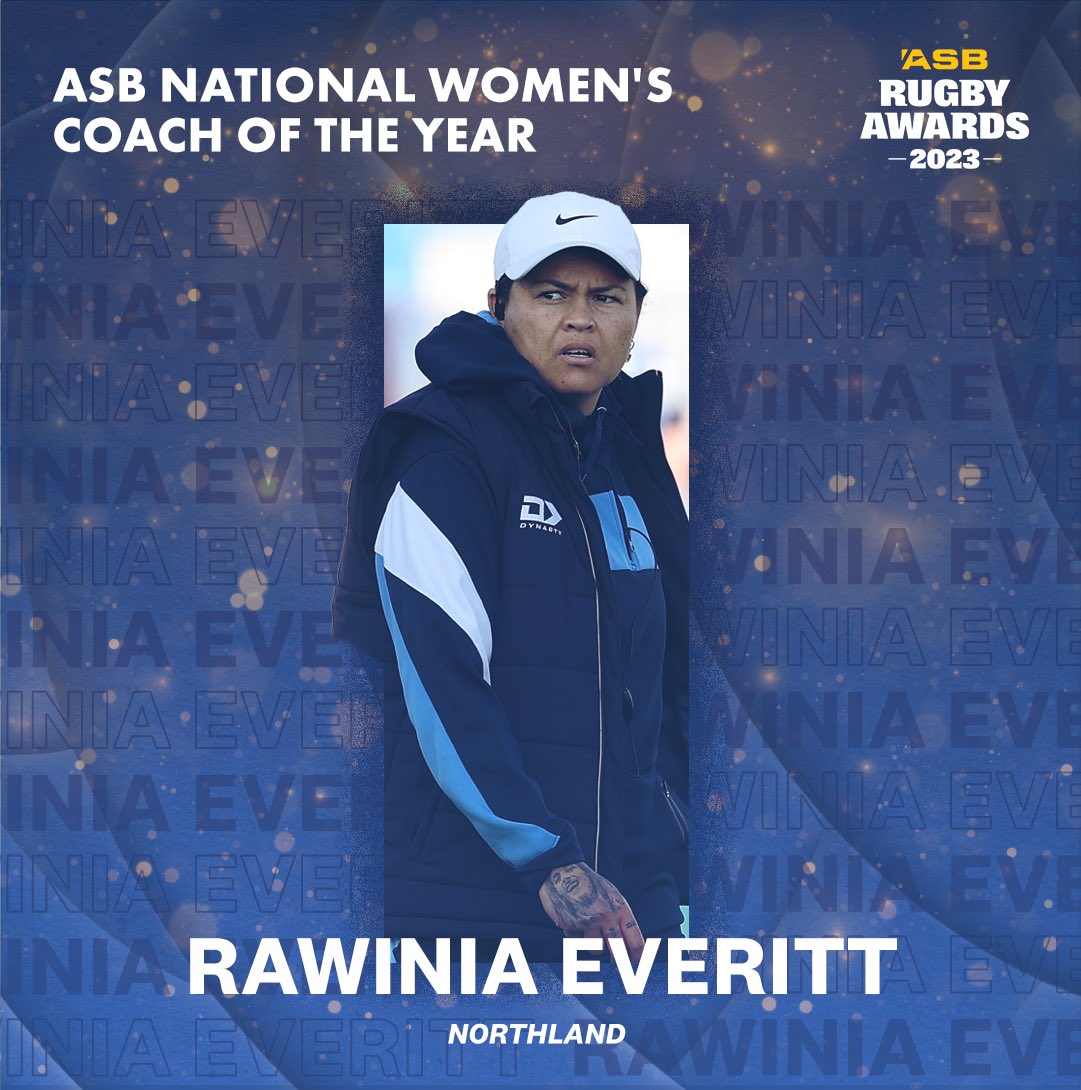 Huge congratulations to Neil Barnes and Rawinia Everitt who have been named as the ASB National Men’s and Women’s Coaches of the Year! 👏 #ASBRugbyAwards
