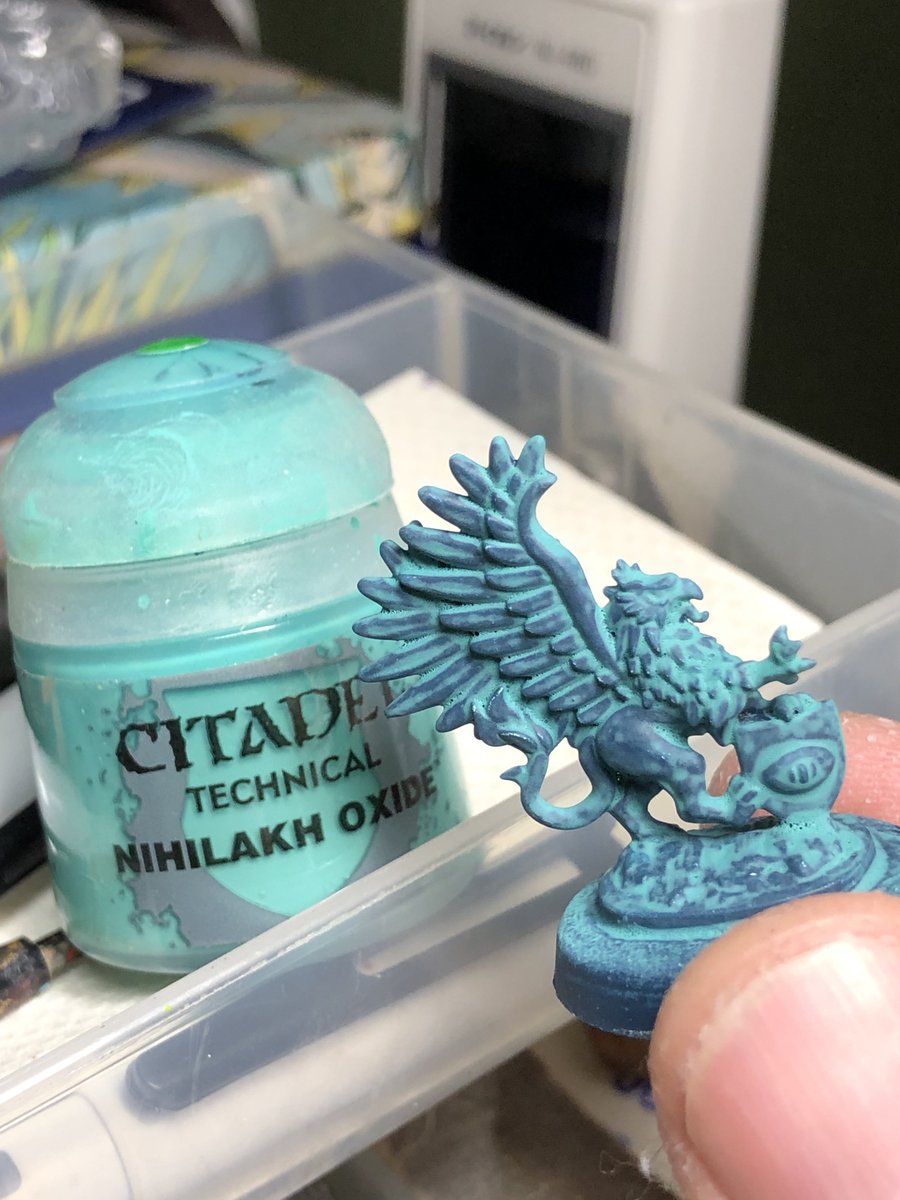 Ittou's tweet photo. いつもの青サビ塗装
#ブラッドボウル　#bloodbowl https://t.co/bKjsvbB0in