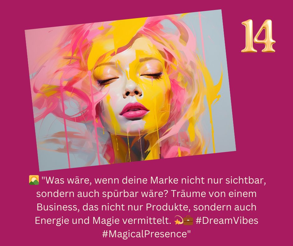 Guten Morgen Ihre Lieben Künstler, Entrepreneurs, Sammler und Unternehmer. Ich wünsche euch einen wunder - schönen Donnerstag mit vielen Inspirationen und Schokolade :)