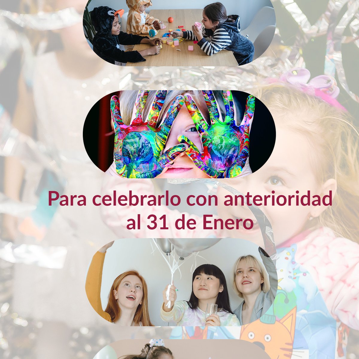 ¡Promoción 📢! 
🎂¡Celebra tu cumpleaños de manera épica! 
🎲¡Aprovecha esta promoción exclusiva para celebrar antes del 31 de enero en viernes o sábado de 17:30 a 21h en cualquiera de las aperturas ordinarias los días 15, 16 y 23 de diciembre o 12, 13, 19, 20, 26 y 27 de enero!