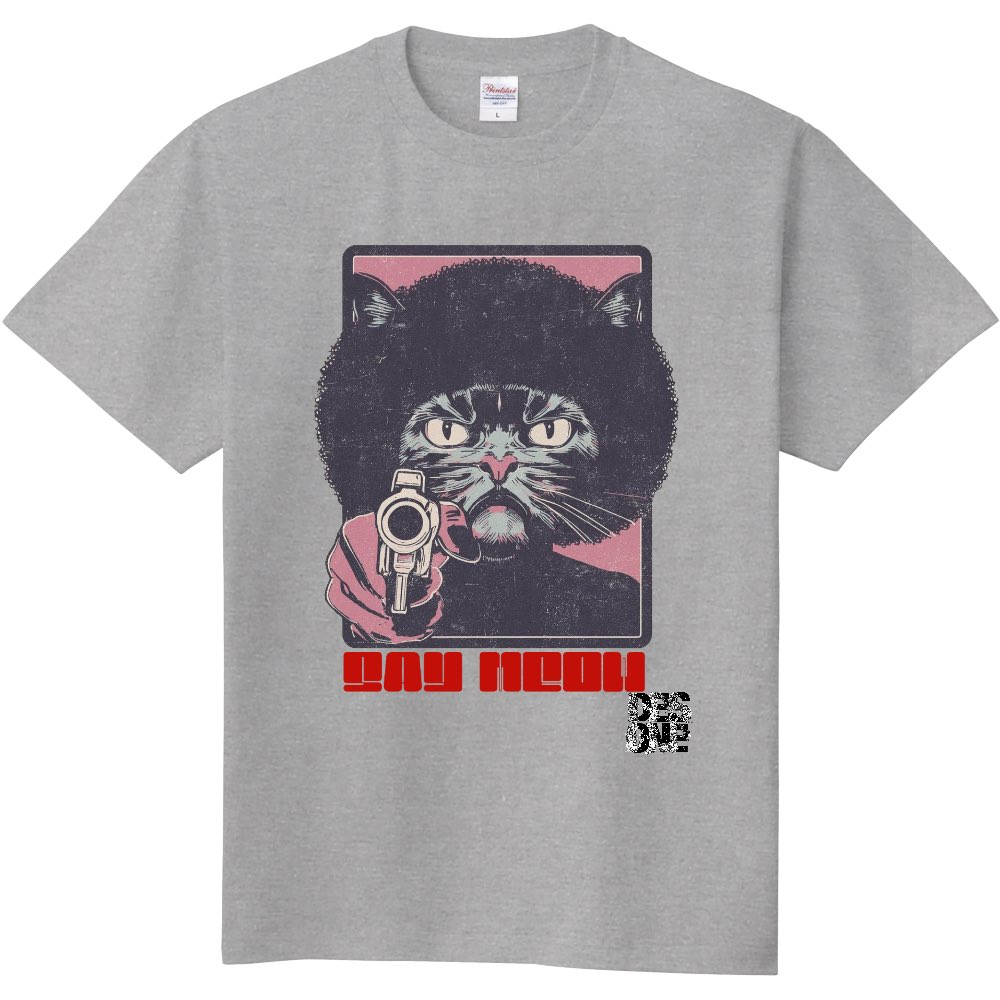 DESONE10's tweet photo. SAY MEOW Tee | DESONE https://t.co/zKbAigYh1s
#ネコ
#猫
#アフロ猫
#SayMeow
#ニャーと言え
#イラスト
#Tシャツ屋
#DESONE
#BASEec https://t.co/ujmWevdkJl