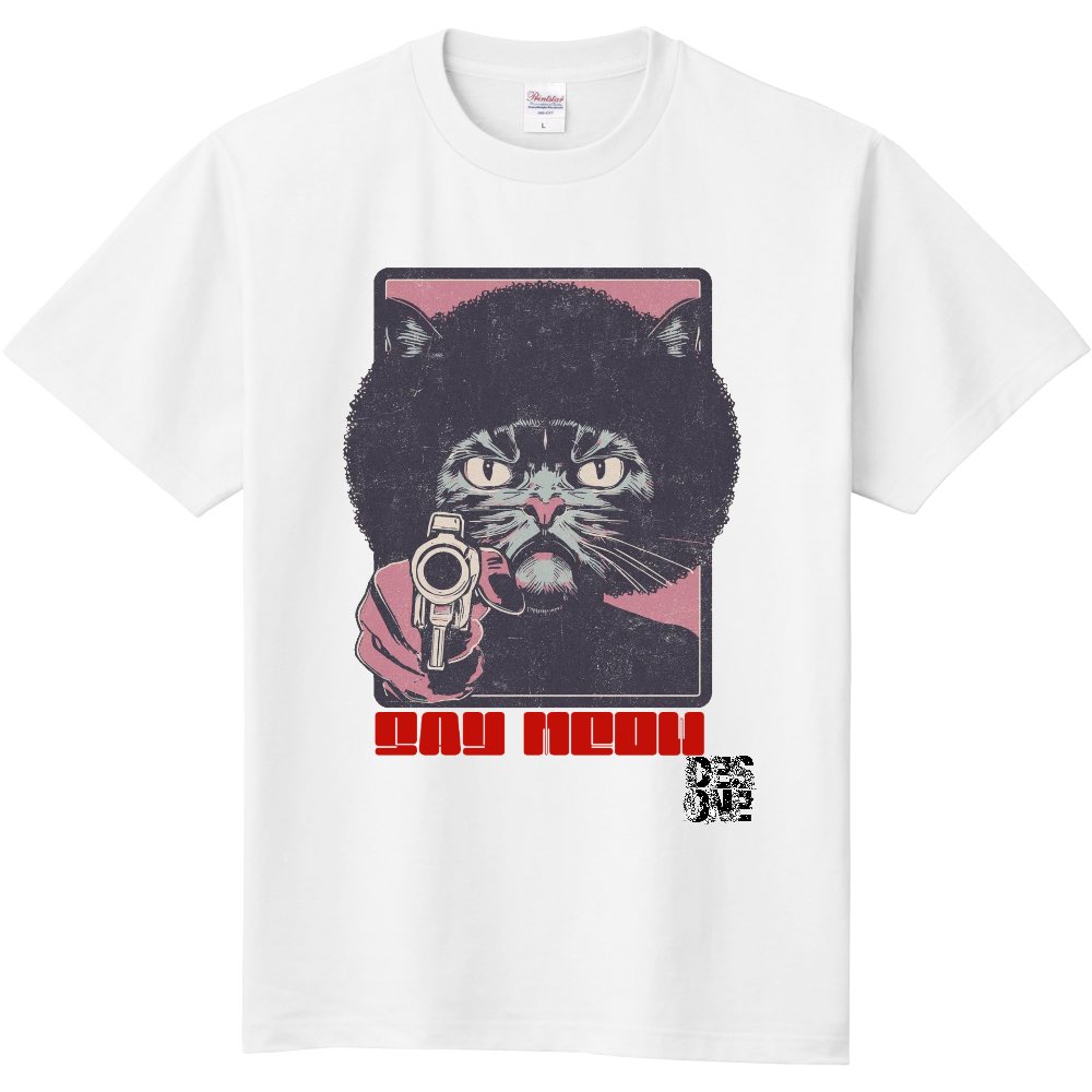 DESONE10's tweet photo. SAY MEOW Tee | DESONE https://t.co/zKbAigYh1s
#ネコ
#猫
#アフロ猫
#SayMeow
#ニャーと言え
#イラスト
#Tシャツ屋
#DESONE
#BASEec https://t.co/ujmWevdkJl