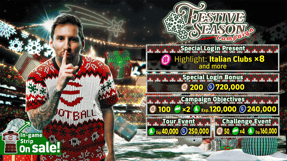 Mrefootbal's tweet photo. Festive Season Campaign ✨️

Celebrate the New Year holiday season with the Festive Season campaign ! 😮‍💨

* Free Chance Deals Freee 🔥💀 https://t.co/tntSB4Cw2o
