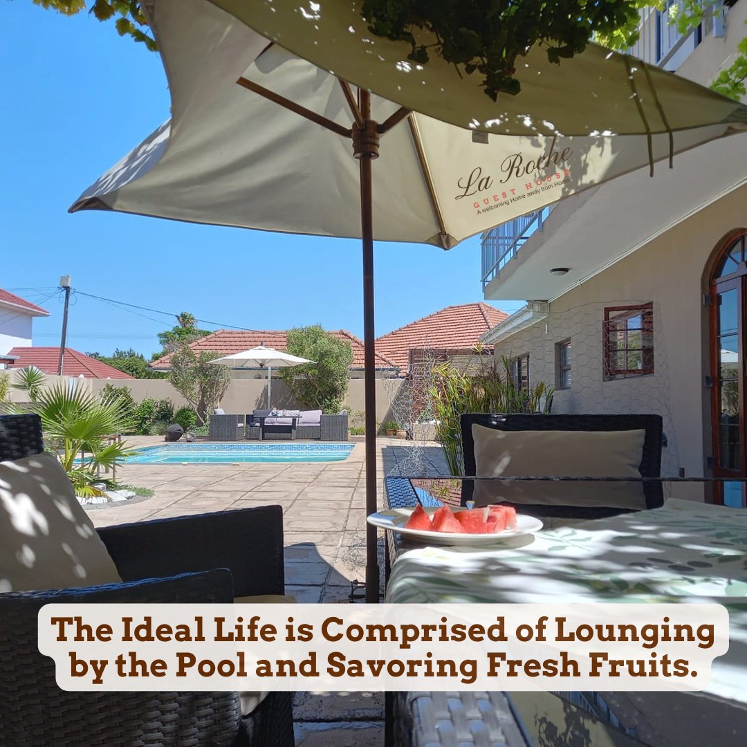 #holidayinspiration
When we take a moment to appreciate life's simple pleasures - biting into a juicy fruit, feeling the #sun's warmth, or diving into a refreshing #pool - we can feel #rejuvenated and inspired.
larocheguesthouse.com
#CapeTown #LaRocheGuesthouse #memories