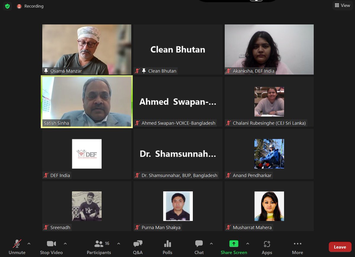 DEFindia (@defindia) on Twitter photo <a href="/VOICE_Updates/">VOICE Bangladesh</a> <a href="/OsamaManzar/">OsamaManzar</a> <a href="/APC_News/">APC</a> <a href="/ISOC_Foundation/">Internet Society Foundation</a> <a href="/CSDD_IND/">Council for Social and Digital Development</a> <a href="/ledarsbd/">LEDARS Bangladesh</a> <a href="/CEJSriLanka/">CEJ</a> <a href="/UNEP/">UN Environment Programme</a> <a href="/Nedup99/">CleanBhutan</a> <a href="/dokorecyclers/">Doko Recyclers | Nepal</a> "Environmental justice is great, but environmental injustices are being faced by people who are marginalised, vulnerable and are silenced when it comes to environmental justice. That's the challenge of our times, to leave no voice behind"- Satish Sinha, <a href="/toxicslink/">Toxics Link</a> <a href="/VOICE_Updates/">VOICE Bangladesh</a> <a href="/OsamaManzar/">OsamaManzar</a> <a href="/APC_News/">APC</a> <a href="/ISOC_Foundation/">Internet Society Foundation</a> <a href="/CSDD_IND/">Council for Social and Digital Development</a> <a href="/ledarsbd/">LEDARS Bangladesh</a> <a href="/CEJSriLanka/">CEJ</a> <a href="/UNEP/">UN Environment Programme</a> <a href="/Nedup99/">CleanBhutan</a> <a href="/dokorecyclers/">Doko Recyclers | Nepal</a> "Environmental justice is great, but environmental injustices are being faced by people who are marginalised, vulnerable and are silenced when it comes to environmental justice. That's the challenge of our times, to leave no voice behind"- Satish Sinha, <a href="/toxicslink/">Toxics Link</a>