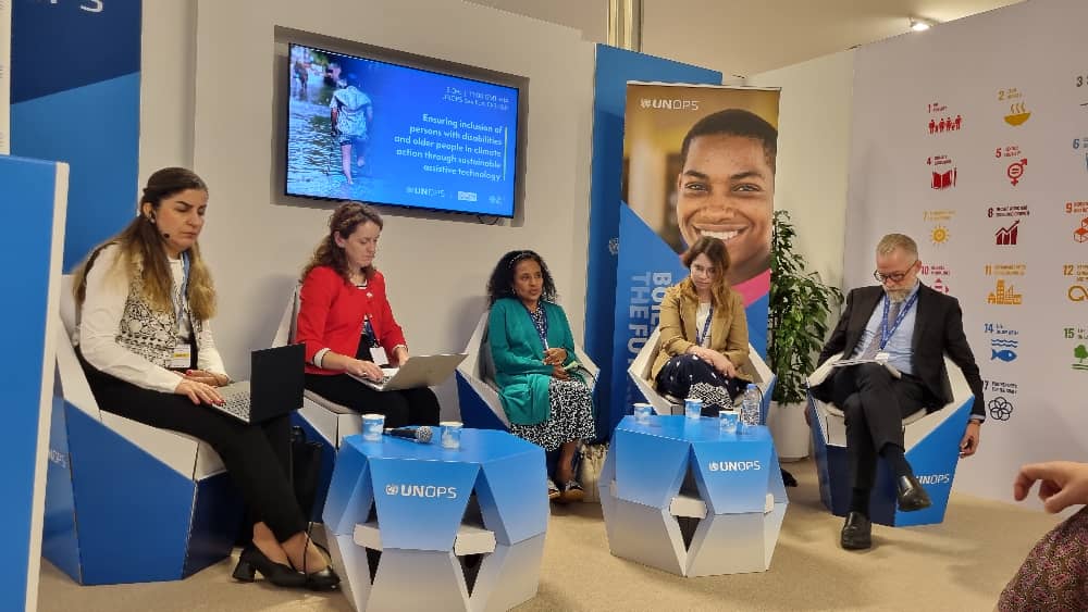 🌍 African Disability Forum's rep shines at ATscale Side Event, emphasizing the vital role in 'Ensuring inclusion of Persons with Disabilities and older people in Climate Action through Sustainable Assistive Technology' at #COP28. 🤝#SustainableTech #DisabilityInclusion
