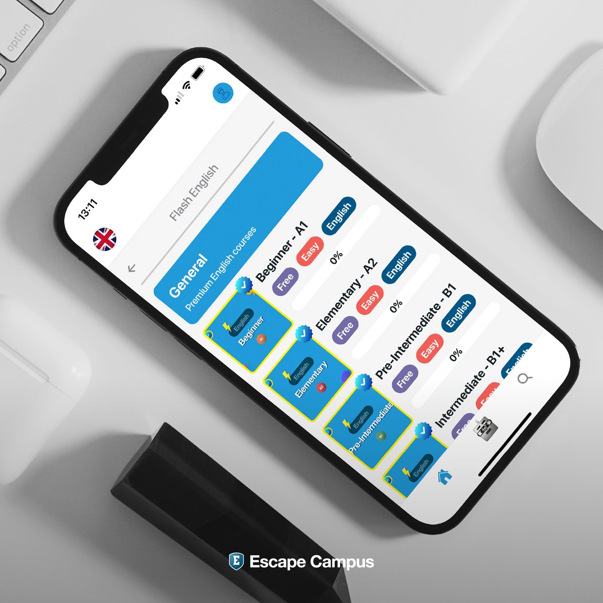 EscapeCampusUk's tweet image. Dive into the world of English with the Escape Campus app! 🌍📲 

Your way to practise and learn English wherever, whenever, forever 🗝️✈️ 

Click the link to grab the Escape App 👇 
bit.ly/escapecampusapp 

#EscapeCampus #LearnEnglishAnywhere