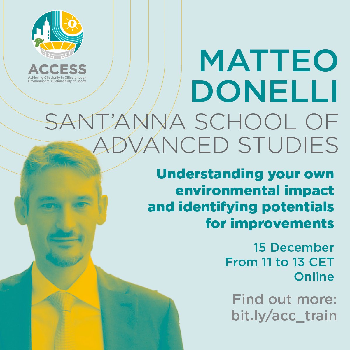 Matteo Donelli of @SantAnnaPisa and @Unibocconi will be joining the webinar tomorrow to speak about #LifeCycleAnalysis and how to use it for assessing sports' environmental performance. Read more and register here: bit.ly/3Ti2Hz9