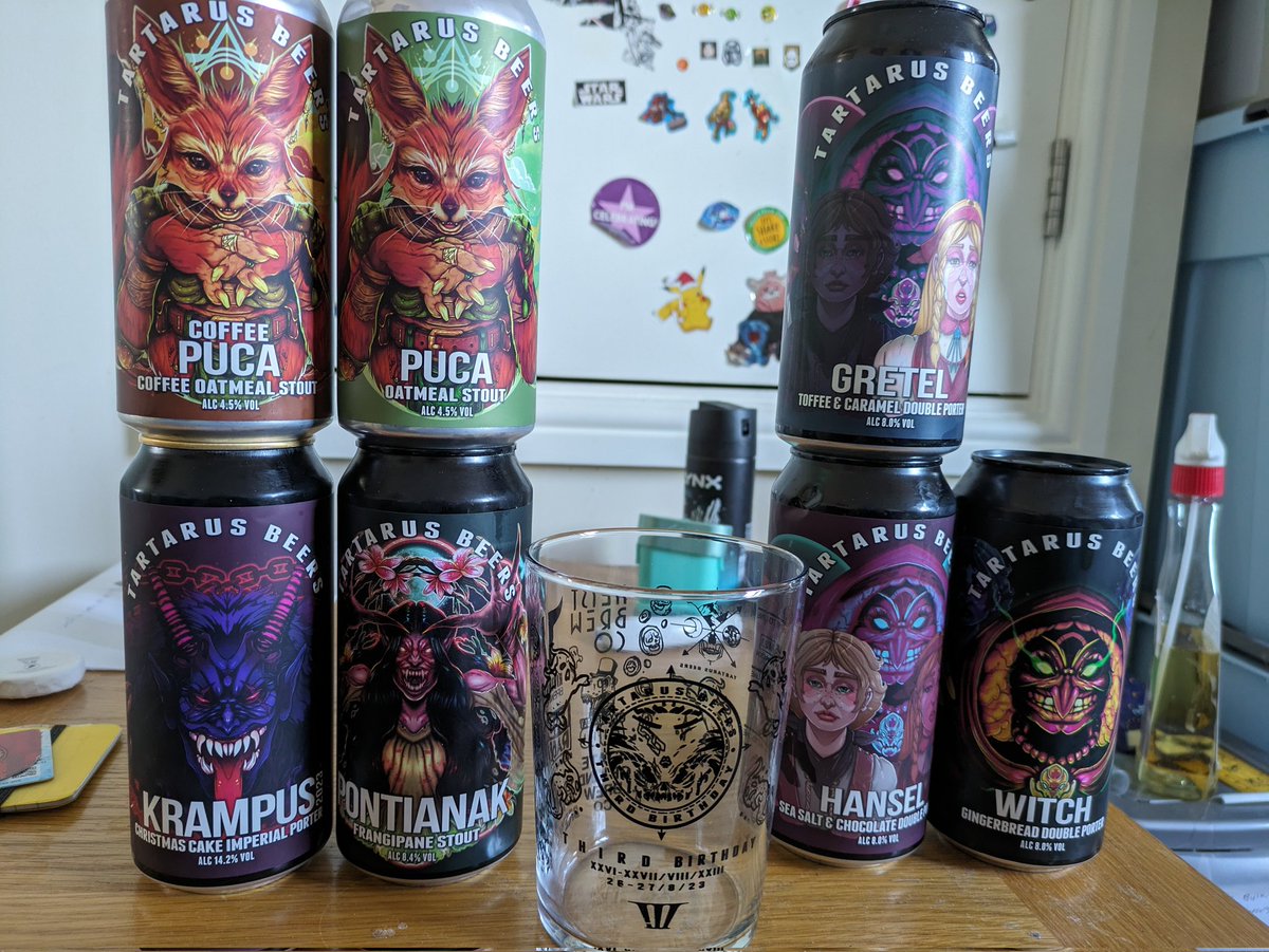 1st of 2 <a href="/brewserbeer/">Brewser</a> boxes for this month has arrived the amazing looking <a href="/Tartarusbeers/">Tartarus Beers</a>.   Looking forward to trying these.   Saving the krampus for Christmas day