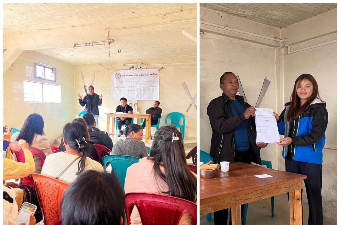 Special #GramSabha held at #Longsachung Village Council Hall under #Wokha District in #Nagaland for preparation of Gram Panchayat Development Plan #GPDP (2024–25). #SHG presented #VPRP projecting their demands in the #GramSabha to be integrated with #GPDP. #PeoplesPlanCampaign