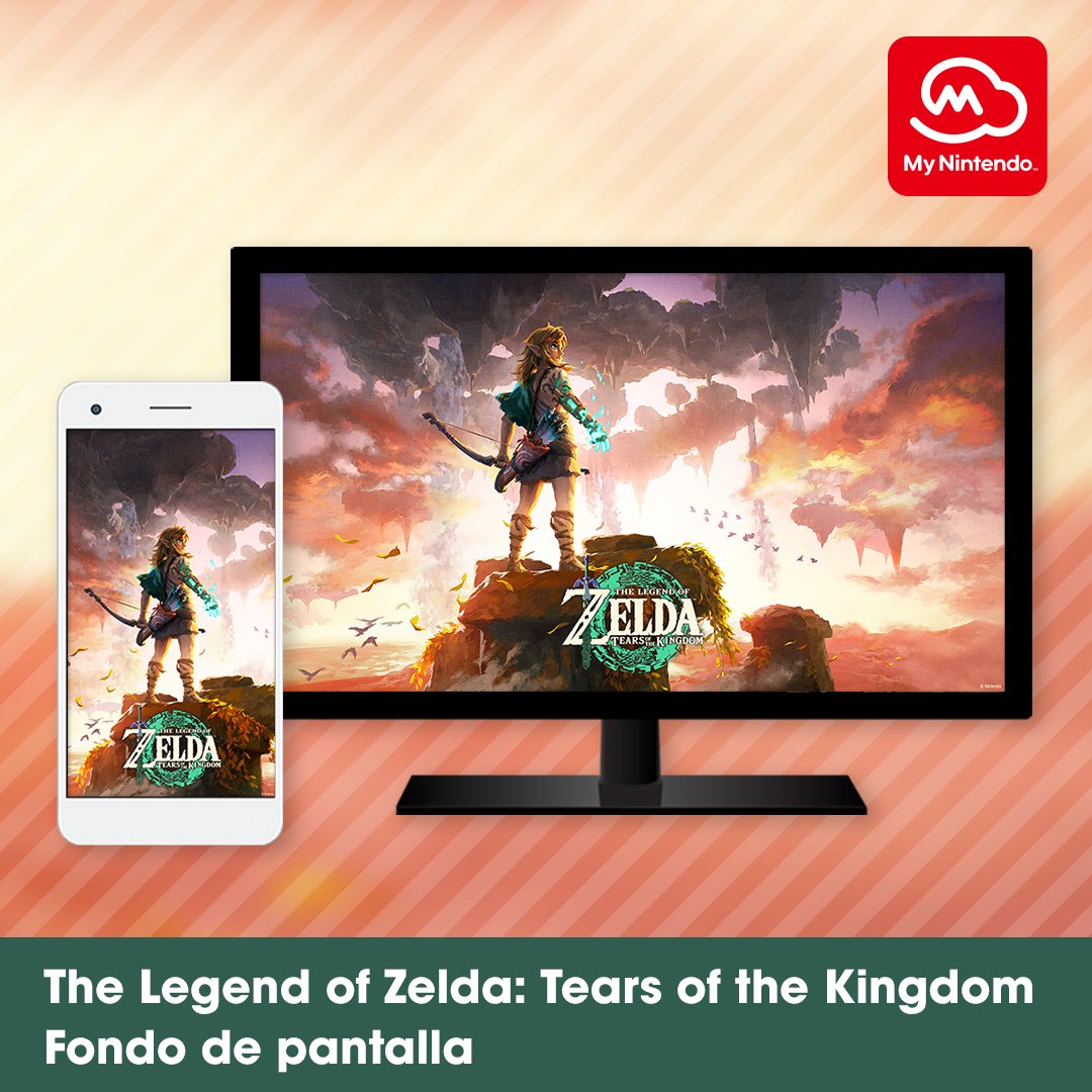Decora tu escritorio y teléfono inteligente con esta nueva ilustración de  The Legend of #Zelda: #TearsOfTheKingdom. Consigue gratis este set de  fondos de pantalla como recompensa de #MyNintendo: https://t.co/nDWXmNu0dd, image size:1080x1080