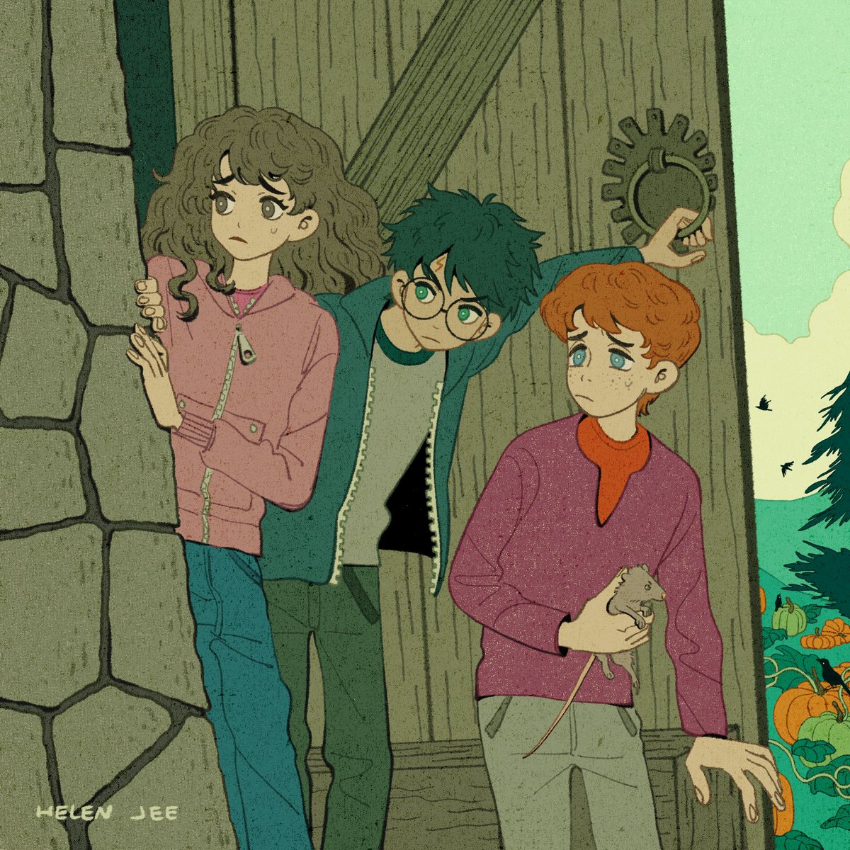 helenjeeeee's tweet photo. ⚡️🪄🍗🍏

#HarryPotter #drarry #romione https://t.co/pPEu6KsvHh