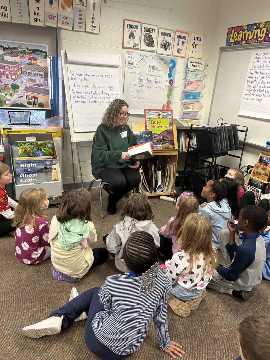 Thank you to Aubrey’s Mom for sharing one of her favorite books with us . We love when a mystery reader comes to visit us!⁦<a href="/ParksideES/">Parkside Elementary</a>⁩