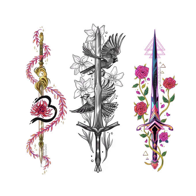 Tattoo commissions, batch 16 