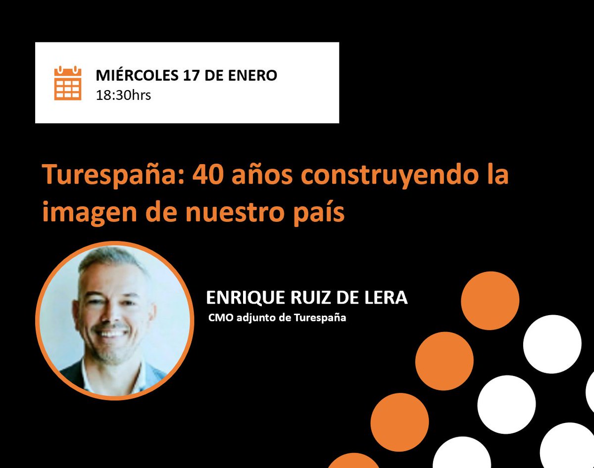 ‼️Reserva la fecha.
En la IAA aún no ha pasado la Navidad 🎄 y ya estamos pensando en cosas interesantes para el 2024 🤐
Os esperamos para estrenar el año con esta interesantísima presentación sobre <a href="/Turespana_/">Turespaña Oficial</a> y nuestro posterior cóctel de bienvenida al 2024 🥂