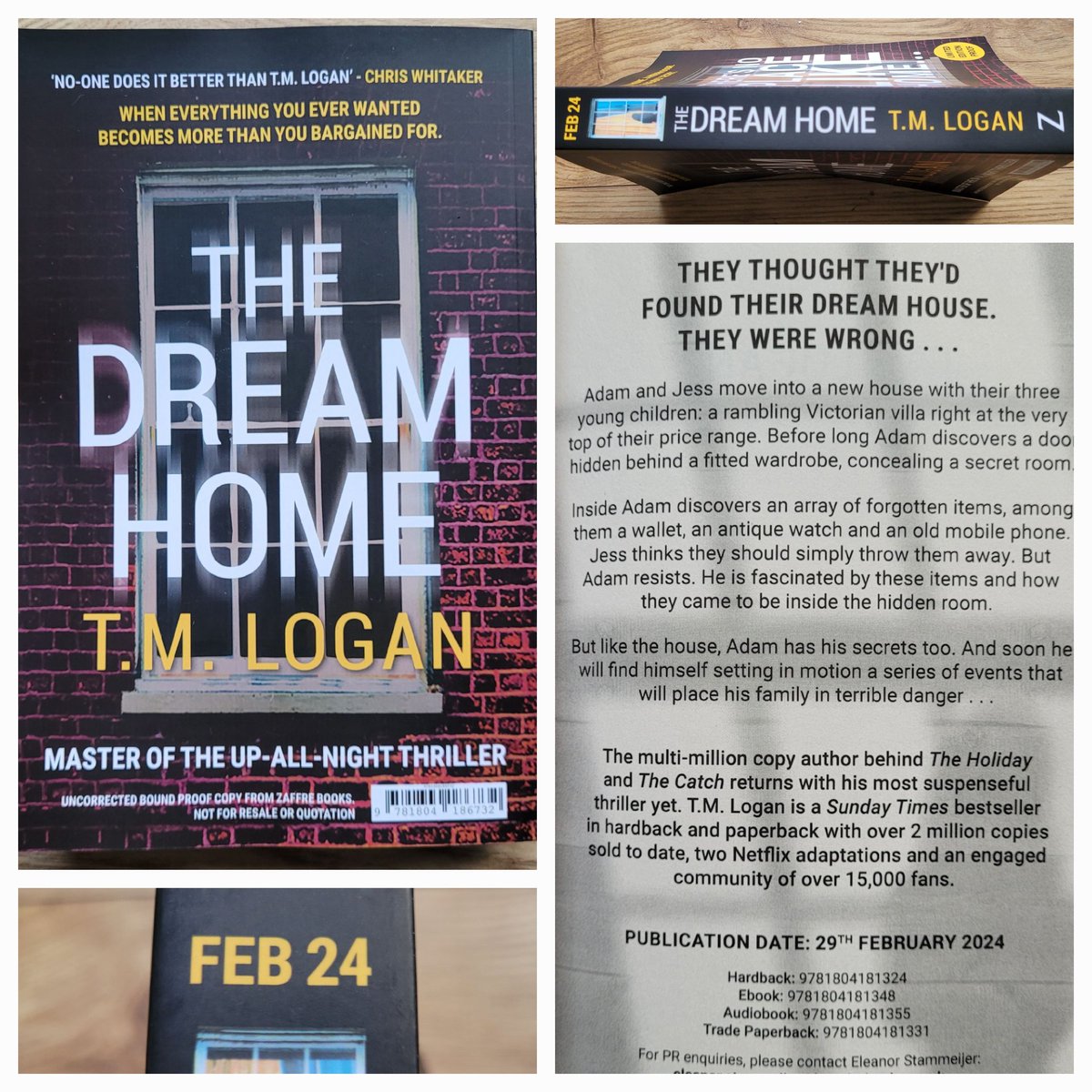 Can't take my eyes off my first physical copy of The Dream Home - loving this special jacket for the advance proof 😍 What do you think? 

Just a reminder that my publisher is releasing a series of exclusive rewards once there are enough pre-orders... unbouncepages.com/thedreamhome-r…