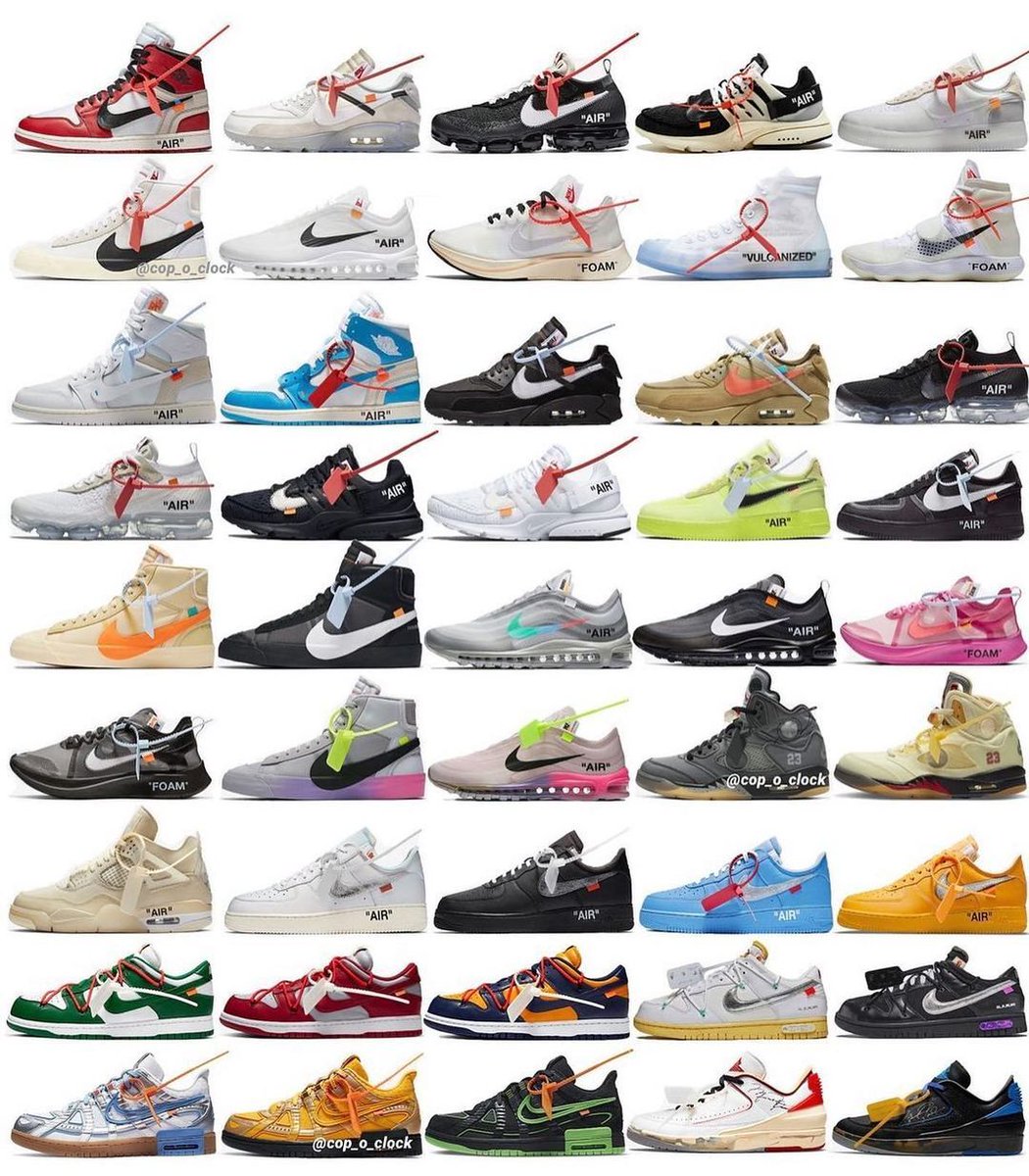 thesolesupplier's tweet photo. What is your favourite Off-White x Nike collab of all time? 🕊 https://t.co/LSaeRB3jJM