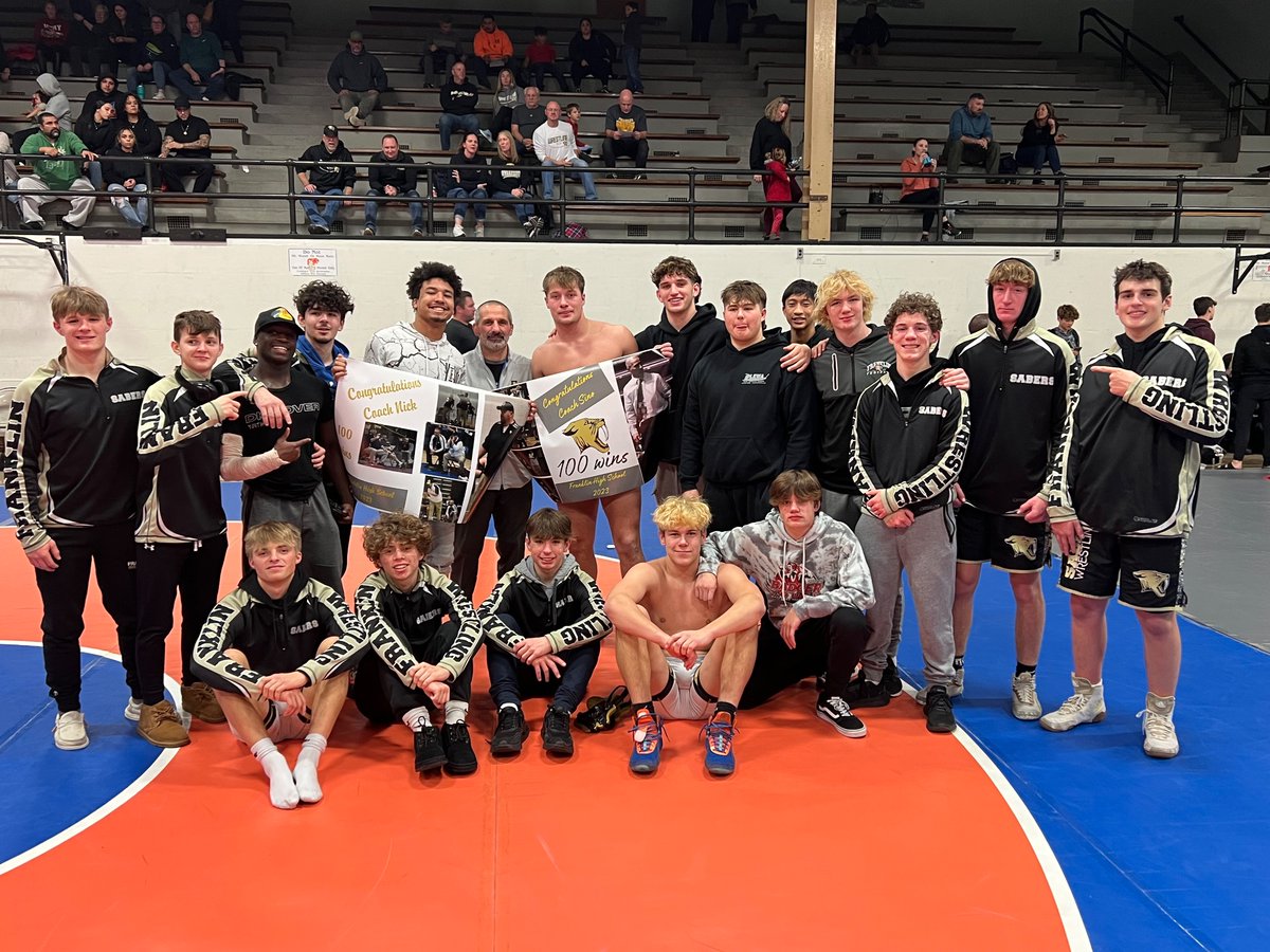 Congratulations to Coach Sino for reaching the 100 dual win milestone along with his assistants: Coach Valle, Coach Rombca and Coach Papenfuss.  Tonight’s wins were over Bradford and Park/Horlick
