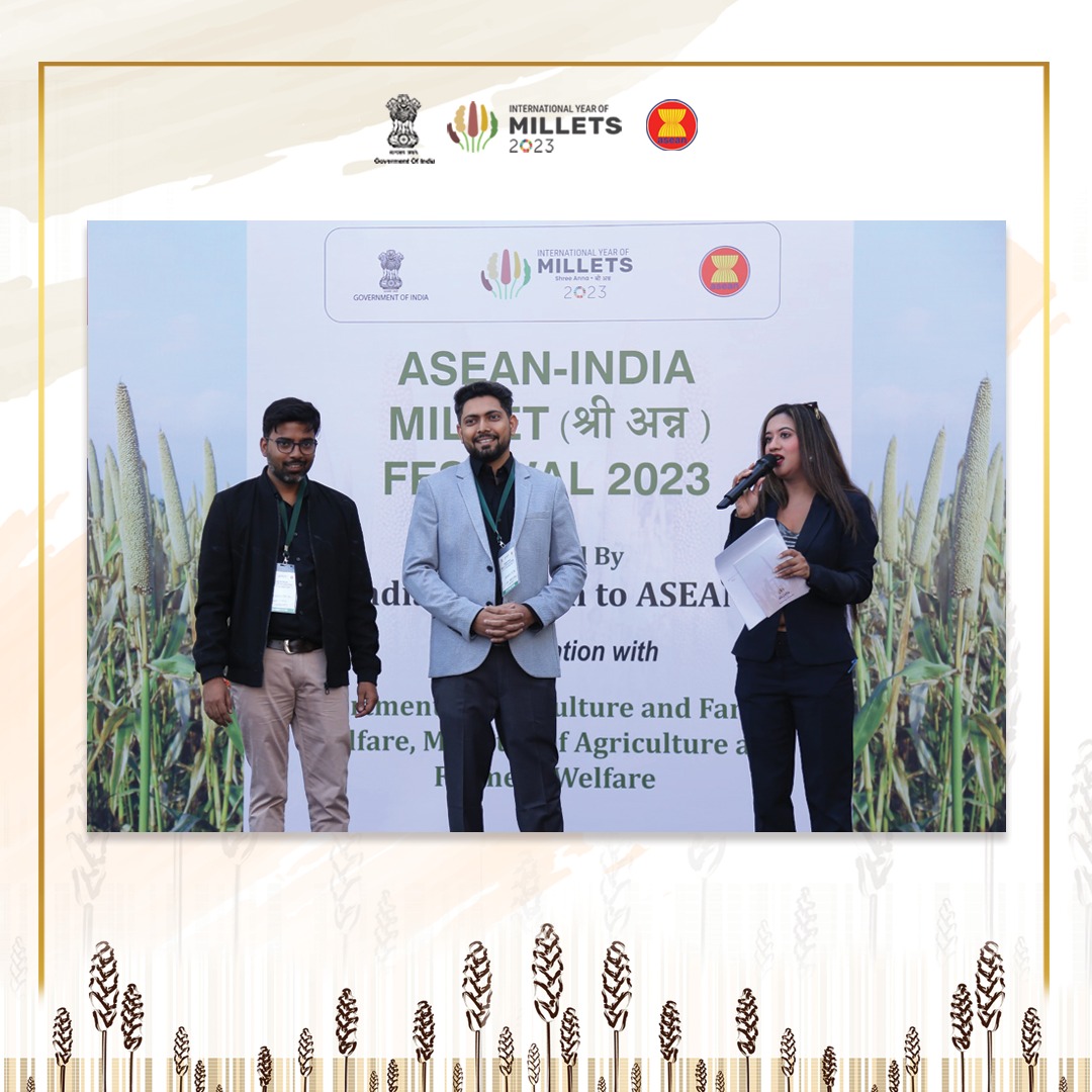 Vaam Agro FPC discussed their range of innovative millet products and the rising interest of people in delectable, healthy millet products. Further, they also spoke about <a href="/ONDC_Official/">ONDC India</a> where people are buying their products online with much fervour.

#IYM2023 #milletfest