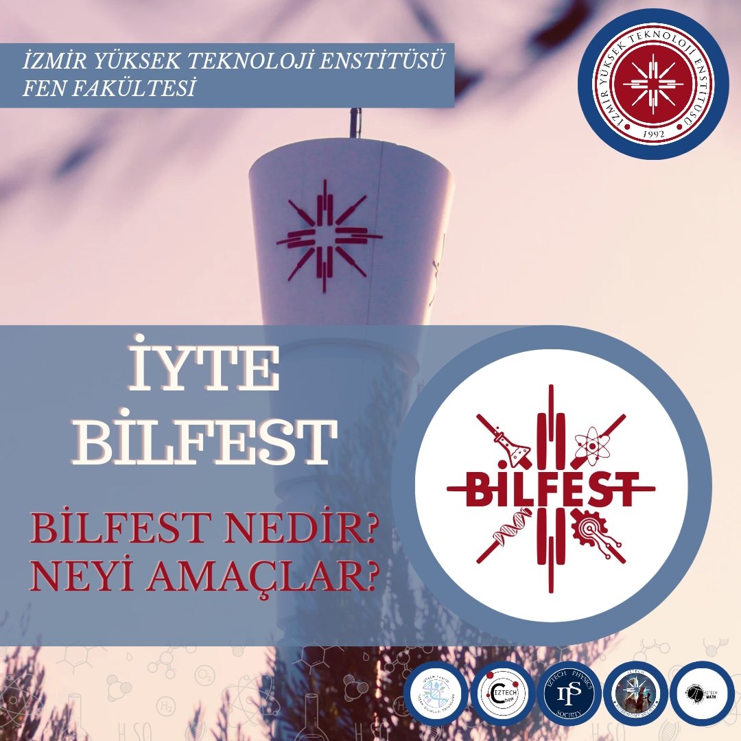 iyte_bilfest's tweet photo. Bilfest nedir? Neyi amaçlar?🔎
@iyteedutr @ProfYusufBaran https://t.co/7m2gA56gKs