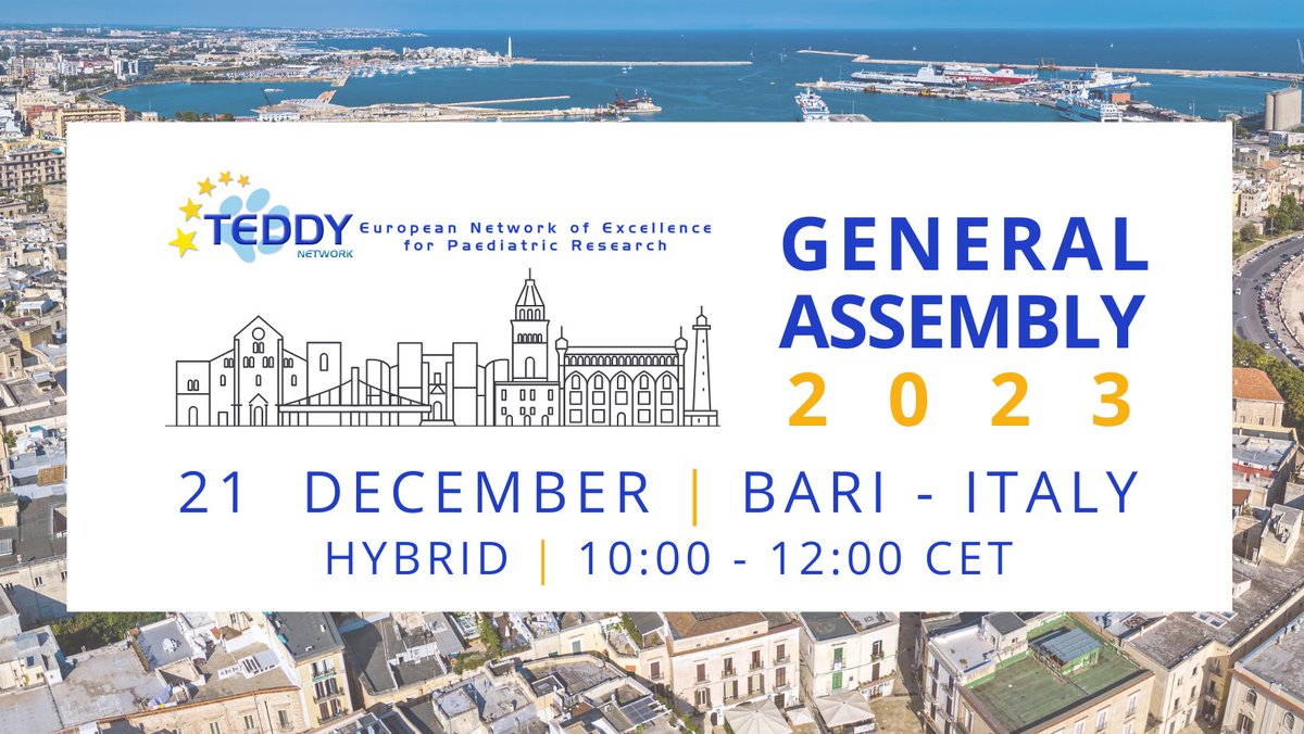 📣Don't miss our General Assembly on December 21st. 
In this hybrid event you can learn all about our activities and #acknowledge  all the giving voice to the #paediatric population. 
💻 meet.goto.com/801052565