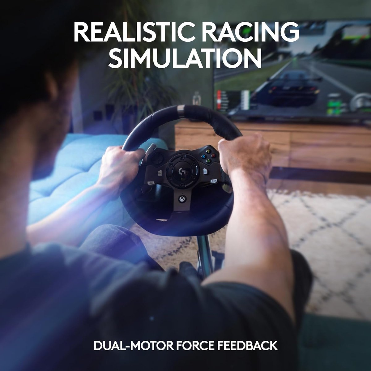 AmazonAfffilate's tweet photo. Logitech G920 Driving Force Racing Wheel and Floor Pedals, Real Force Feedback, Stainless Steel Paddle Shifters, Leather Steering Wheel Cover for Xbox Series X|S, Xbox One, PC, Mac - Black.Available for buy  now.
https://t.co/MOsXWnaoXk https://t.co/5m0QGfrqTf