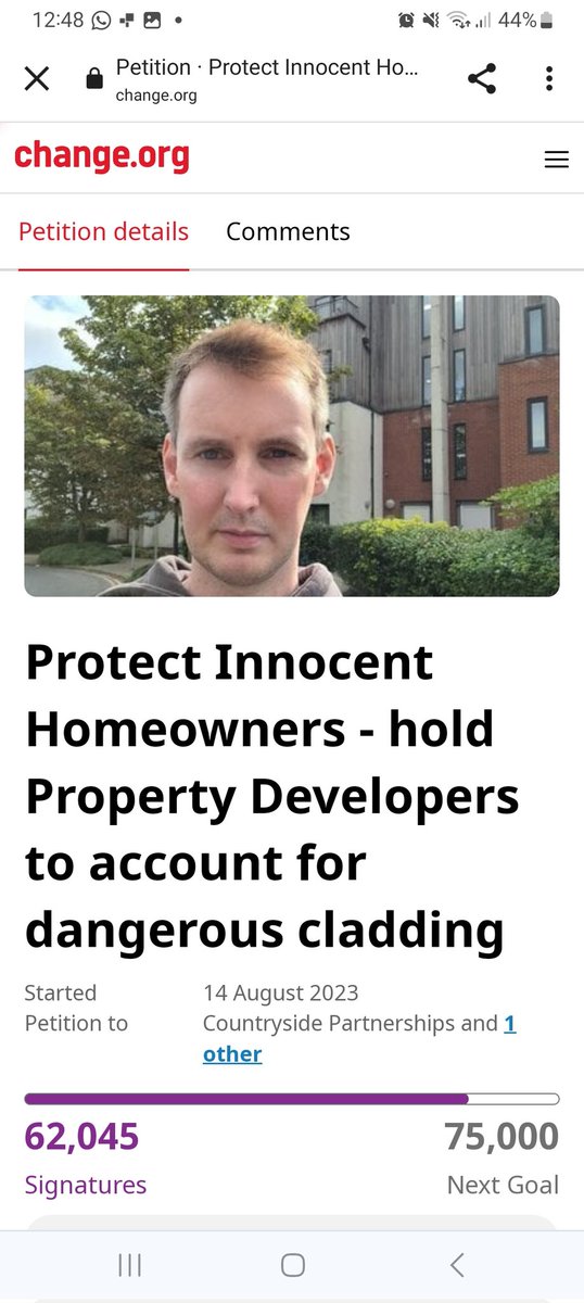 OVER 62,000 people calling for all leaseholders to be fully protected from building safety remediation costs using the Earl of Lytton's buildingsafetyscheme.org SIGN and share the below petition : change.org/p/protect-inno… #EndOurCladdingScandal @ahillslegal @TedBaillieu…