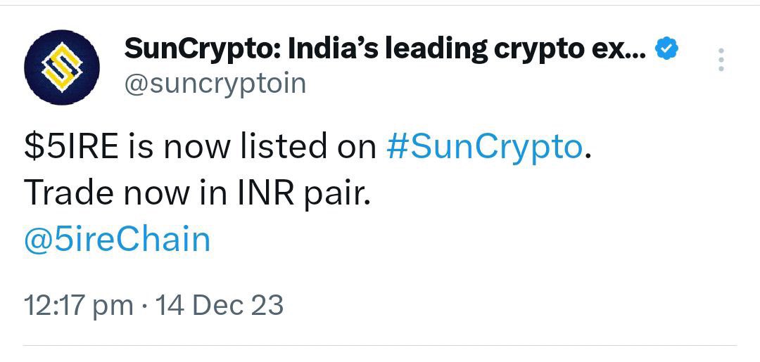 5ireChain's tweet photo. π¨ We request everyone to not fall for such scams!! #5ire is not listed anywhere else other than #ByBit
All announcements are made on the official page and official telegram group.
Stay safe #5ifers https://t.co/0UF7Zp1B3P