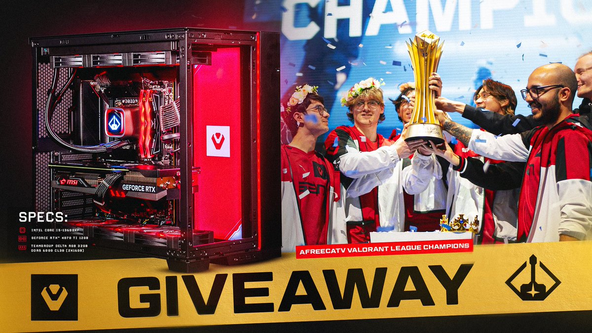 🚨 CHAMPIONS PC GIVEAWAY 🚨 To celebrate our win, we're giving away a Sentinel PC from Starforge Systems! 👇 How To Enter: ✅ Like/RT this post ✅ Follow @1johnqt and @Sentinels ✅ Follow @StarforgePCs ✅ Enter using the link ⬇ 🔗 vast.link/Sentinels