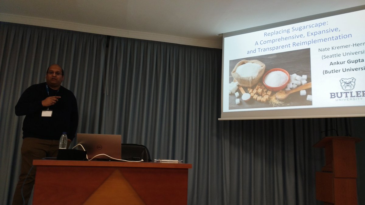 etsii's tweet image. #SIMUTools2023

Ankur Gupta from Butler University @butleru talk about Replacing #Sugarscape: A Comparative, Expansive, and Transparent Reimplementation, a contribution joint to Nathaniel Kremer-Herman from Seattle University @seattleu