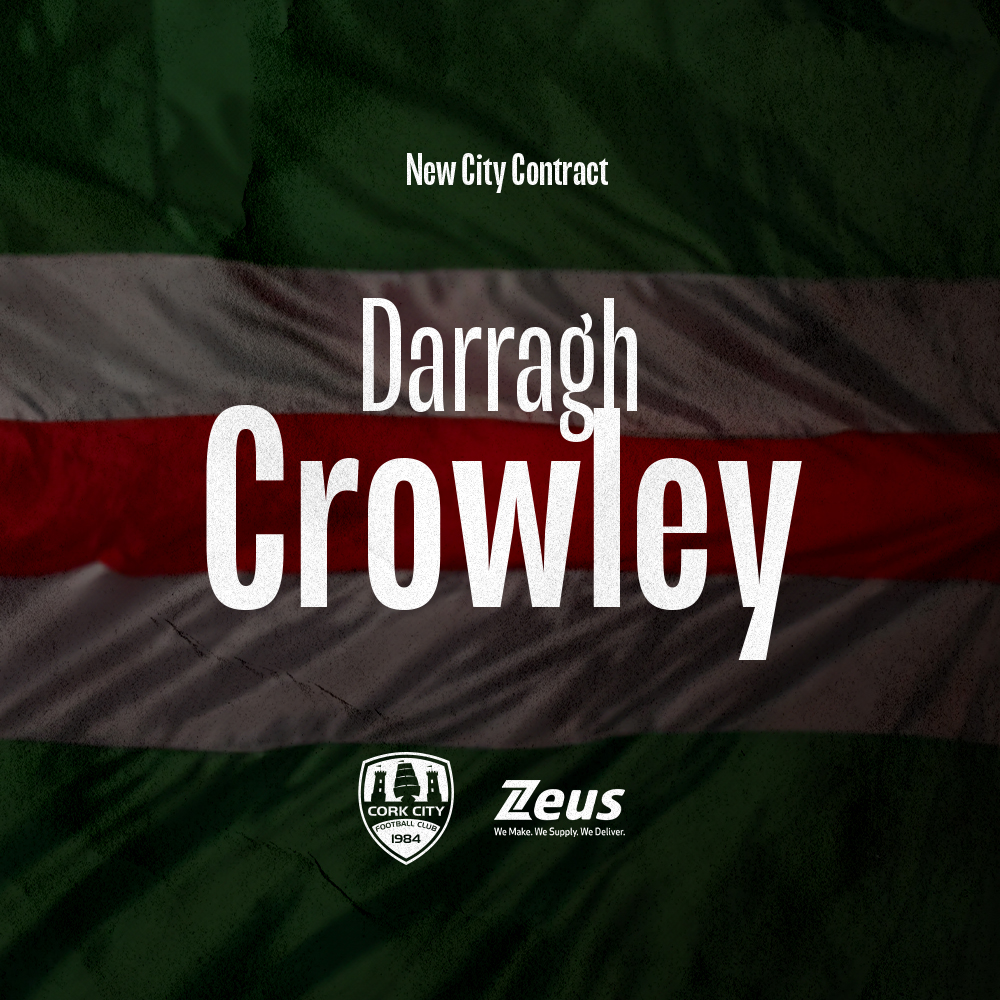CorkCityFC's tweet photo. We are pleased to announce that Darragh Crowley has signed a new contract with the club.

The 23-year-old made his first team debut for City in 2019, having come through the club’s academy, and has made over 75 appearances in that time.

Full story 👇🏼

#CCFC84 || @zeus_packaging